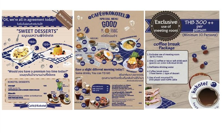 Kokotel Sweet Desserts flyer