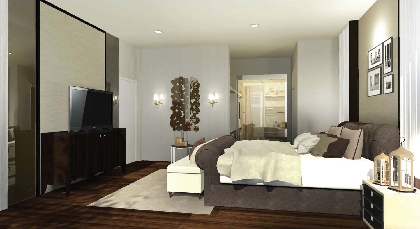 Mock Up House at Suratthani bedroom with vanity