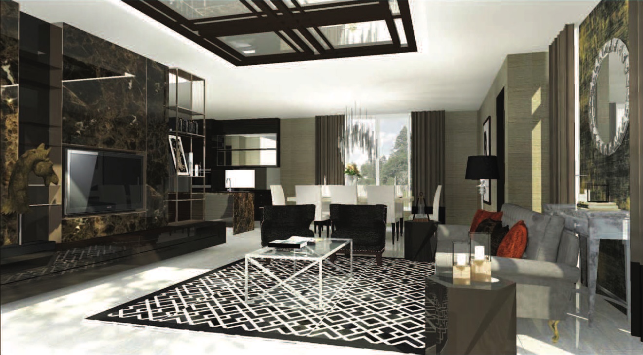 Mock Up House at Suratthani living and dining room